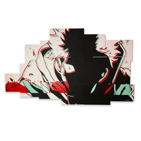 "Rage Yuji" - 40x68 Painting